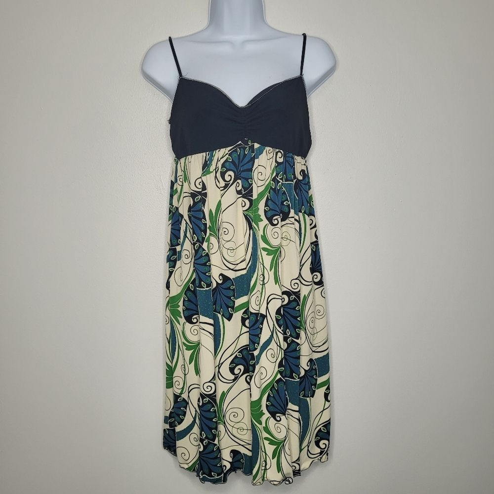 Vintage y2k Max Studio abstract print preppy mini dress size medium